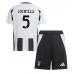 Maillot de foot Juventus Manuel Locatelli #5 Domicile vêtements enfant 2024-25 Manches Courtes (+ pantalon court)